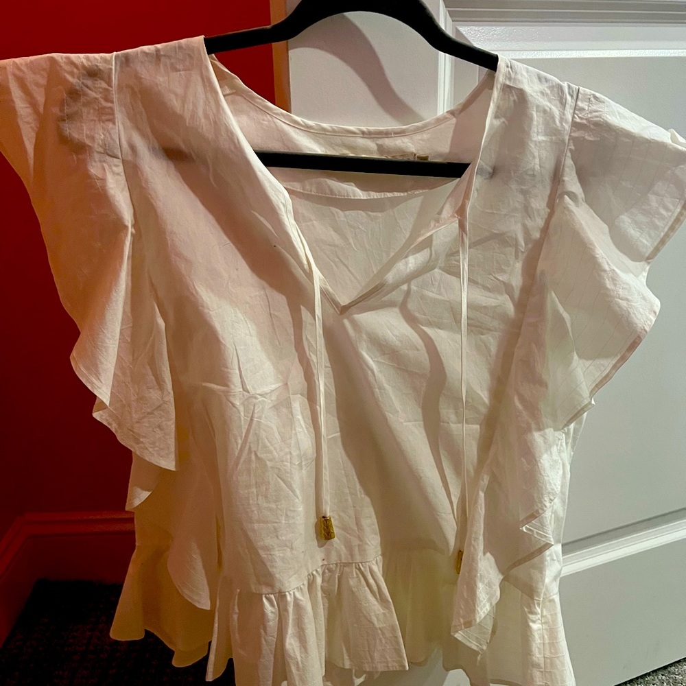 cute white top